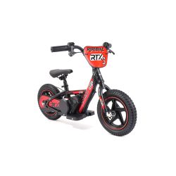 Otroški električni poganjalec RIRIBIKE RTX3 24V (12"), rdeč, Litijeva baterija, 100W motor, Disk zavora, Nastavljiv mehak PU sedež