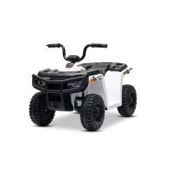 Licencirani električni štirikolesnik Arctic Cat 12V z zadnjim pogonom, bel, LED luči, litijeva baterija, 2 x 25W motor, originalna licenca