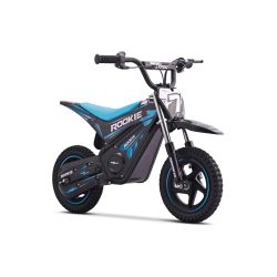 Otroški električni minicross motor ROOKIE 24V (12"), moder, litijeva baterija, 250W brezkrtačni motor, kolutna zavora
