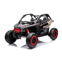 Can-am Maverick 24V električni avto, črn, dvosed, zadnje vzmetenje, 2,4 Ghz daljinski upravljalnik, Prenosna litijeva baterija, 4 x 200W motorji, EVA platišča, usnjeni sedeži, MP3 predvajalnik z USB/SD vhodom, Licenca