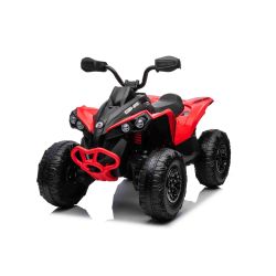 Električni štirikolesnik Can-am Renegade, rdeč, enosed, vzmetenje spredaj in zadaj, LED luči, Litijeva baterija, 2 x 35W motorji, mehka EVA kolesa, MP3 predvajalnik z USB/AUX vhodom, Licenca