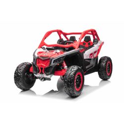 Can-am Maverick 24V električni avto, rdeča, dvosed,  zadnje vzmetenje, 2,4 Ghz daljinski upravljalnik, Prenosna litijeva baterija, 4 x 200W motorji, EVA platišča, usnjeni sedeži, MP3 predvajalnik z USB/SD vhodom, Licenca