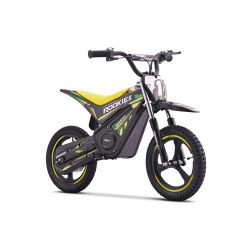 Otroški električni minicross motor ROOKIE X 24V (12"), zelen, litijeva baterija, 250W brezkrtačni motor, kolutna zavora