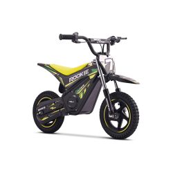 Otroški električni minicross motor ROOKIE 24V (12"), zelen, litijeva baterija, 250W brezkrtačni motor, kolutna zavora