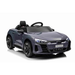 Električni avtomobilček Audi RS E-tron GT 12V, siv, širok enojni sedež, 2,4 GHz daljinski upravljalnik, USB/AUX vhod, Bluetooth, vzmetenje, litijeva baterija, LED luči, 2 X 25W motor, ORIGINALNA registracija