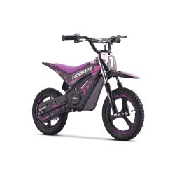 Otroški električni minicross motor ROOKIE X 24V (12"), vijoličen, litijeva baterija, 250W brezkrtačni motor, kolutna zavora