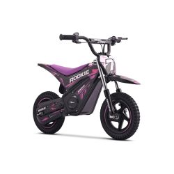 Otroški električni minicross motor ROOKIE 24V (12"), vijoličen, litijeva baterija, 250W brezkrtačni motor, kolutna zavora