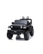 Električni avtomobilček JEEP Wrangler, Dvosed, črn, Usnjeni sedeži, Radio z Bluetooth predvajalnikom, SD/USB vhod, 4x4 pogon, Litijeva baterija, EVA kolesa, Vzmetene osi, 2,4 GHz daljinski upravljalnik