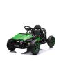Električni kart SPORT-KART 24V, zelen, EVA kolesa, usnjen sedež, 2 x 50W motor, 24V baterija, masivna kovinska konstrukcija