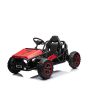Električni kart SPORT-KART 24V, rdeč, EVA kolesa, usnjen sedež, 2 x 50W motor, 24V baterija, masivna kovinska konstrukcija