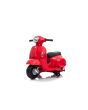 Električni motocikel Vespa GTS, rdeč, s pomožnimi kolesi, Licenca, 6V baterija, usnjen sedež, 30W motor