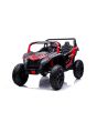 Električni štirikolesnik UTV XXL 24V, rdeč - dvosed, 180 W motorji, napihljiva gumijasta kolesa, zadnje osi z amortizacijo, disk zavore, oblazinjen sedež, nastavljiv volan, bluetooth, MP3 predvajalnik z USB vhodom