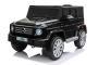 Električni avtomobilček Mercedes G500 12V, črne barve, 2,4 GHz daljinski upravljalnik, USB/SD vhod, vzmetenje, litijeva baterija, LED luči, ORIGINALNA registracija
