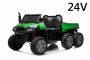 Otroški traktor na akumulator RIDER 6X6 24V z 4x4 pogonom, 4X 200W, 24V/10Ah baterija, EVA mehka kolesa, dva široka sedeža, vzmeti, 2,4 GHz daljinski upravljalnik, MP3 predvajalnik z USB/SD vhodi, Bluetooth