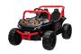 Električni avtomobilček UTV Small 12V, črn, pogon na zadnja kolesa, 12V baterija, plastična kolesa, širok dvojni sedež, 2,4 GHz daljinski upravljalnik, enosed, MP3 predvajalnik z USB/SD vhodom, LED luči