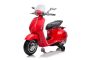 Električni motocikel Vespa 946 tudi z vzvratno prestavo, rdeče barve, s pomožnimi kolesi, Licenca, Litijeva baterija, 2x 30W motor, usnjen sedež, MP3 predvajalnik z USB vhodom