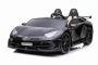 Električni avto Lamborghini Aventador 24V Dvosed, črno lakiran, 2,4 GHz DO, Mehki PU sedeži, LCD zaslon, vzmetenje, vertikalno odpiranje vrat, mehka EVA platišča, 2 X 45W MOTOR, ORIGINALNA licenca