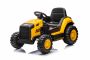Licencirani električni bager Caterpillar, enojni sedež, rumen, USB vhod na MP3 predvajalniku, zadnji pogon z 2 x 30W motorjema in litijevo baterijo