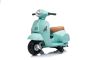 Električni motocikel Vespa GTS, turkizna, s pomožnimi kolesi, Licenca, Litijeva baterija, usnjen sedež, 30W motor