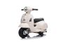 Električni motocikel Vespa GTS, bela, s pomožnimi kolesi, Licenca, Litijeva baterija, usnjen sedež, 30W motor