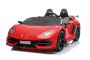 Lamborghini Aventador 12V električni dvosed, rdeč, 2,4 GHz daljinski upravljalnik, USB/SD vhod, vzmetenje, vrata z navpičnim odpiranjem, mehka EVA kolesa, 2 X MOTOR, ORIGINALNO dovoljenje