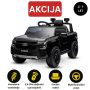 Električni avtomobilček FORD Ranger 12V, črna, Usnjen sedež, 2,4 GHz daljinski upravljalnik, Bluetooth / USB vhod, Vzmetenje, 12V baterija, Plastična kolesa, 2 X 30W MOTOR, ORIGINALNA licenca