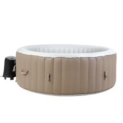 BeneoSpa NOVO Prenosna napihljiva hidromasažna kad za 4 osebe, spa, jacuzzi - rjavo-bela