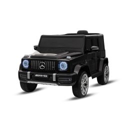 Električni avtomobilček Mercedes G, črne barve, enojni sedež, litijeva baterija, 2,4 GHz daljinski upravljalnik, 2XMOTOR, USB, SD kartica, ORIGINALNA licenca
