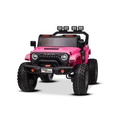 Elektrické autíčko Beneo Motors OFFRIDE 4x4² Dvojmiestne 12V, ružové, MP3 Prehrávač s USB/AUX vstupom, Pohon 4x4, Lítiová Batéria, EVA kolesá s odpružením, Diaľkový ovládač, LED Svetlá