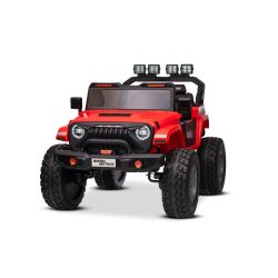 Elektrické autíčko Beneo Motors OFFRIDE 4x4² Dvojmiestne 12V, červené, MP3 Prehrávač s USB/AUX vstupom, Pohon 4x4, Lítiová Batéria, EVA kolesá s odpružením, Diaľkový ovládač, LED Svetlá