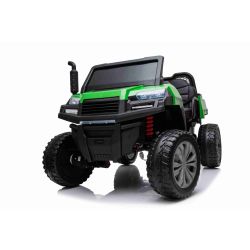 Kmečki električni avto RIDER 4X4 s štirikolesnim pogonom, 2x12V baterija, EVA kolesa, širok dvosedežni sedež, Vzmetene osi, 2,4 GHz Daljinski upravljalnik, Dvosed, MP3 predvajalnik z USB/SD vhodom, Bluetooth
