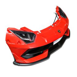 Sprednji odbijač, vključno z žarometi - Lamborghini Aventador Two-seater rdeča