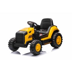 Licencirani električni bager Caterpillar, enojni sedež, rumen, USB vhod na MP3 predvajalniku, zadnji pogon z 2 x 30W motorjema in litijevo baterijo