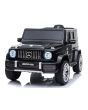 Električni avtomobilček Mercedes G63 12V, črne barve, enojni sedež, litijeva baterija, 2,4 GHz daljinski upravljalnik, 2XMOTOR, USB, Bluetooth, ORIGINALNA licenca