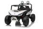 Električni avtomobilček T-REX Ride 4x4 Dvosedežni 24V, bel, MP3 predvajalnik z USB/AUX vhodom, 4x4 pogon, litijeva baterija, vzmetenje, daljinski upravljalnik, LED luči