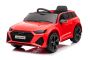 Audi RS6 električni avto, 12V, usnjen sedež, 2.4GHz daljinski upravljalnik, USB vhod, LED luči, 12V baterija, mehka EVA platišča, 2 X MOTOR, rdeča, ORIGINALNA licenca