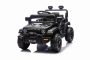 Električni avtomobilček OFFROAD NEW s pogonom na zadnja kolesa, črn, Litijeva baterija, Visoka šasija, širok sedež, Vzmetene osi, 2,4 GHz Daljinski upravljalnik, LED luči