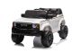 Električni avtomobilček Toyota Landcruiser 12V, bel, širok enojni sedež, 2,4 GHz daljinski upravljalnik, USB/AUX vhod, Bluetooth, vzmetenje, litijeva baterija, LED luči, 2 X 25W motor, ORIGINALNA registracija