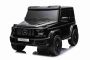 Električni avto Mercedes-Benz G63 AMG 4x4² Dvosed 12V, črn, MP3 predvajalnik z USB/AUX vhodom, 4x4 pogon, Akumulator 12V14Ah, EVA platišča z vzmetenjem, Usnjeni sedeži, Daljinec, Licenca